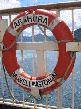 between the two islands